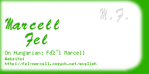 marcell fel business card